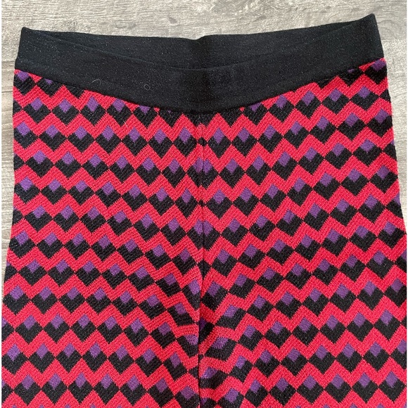 Zara Knit geometric print flare pants ♦️🟪 - Picture 7 of 15